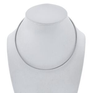 Vintage AGI Sterling Silver 925 2.2mm Snake Chain Necklace 16"